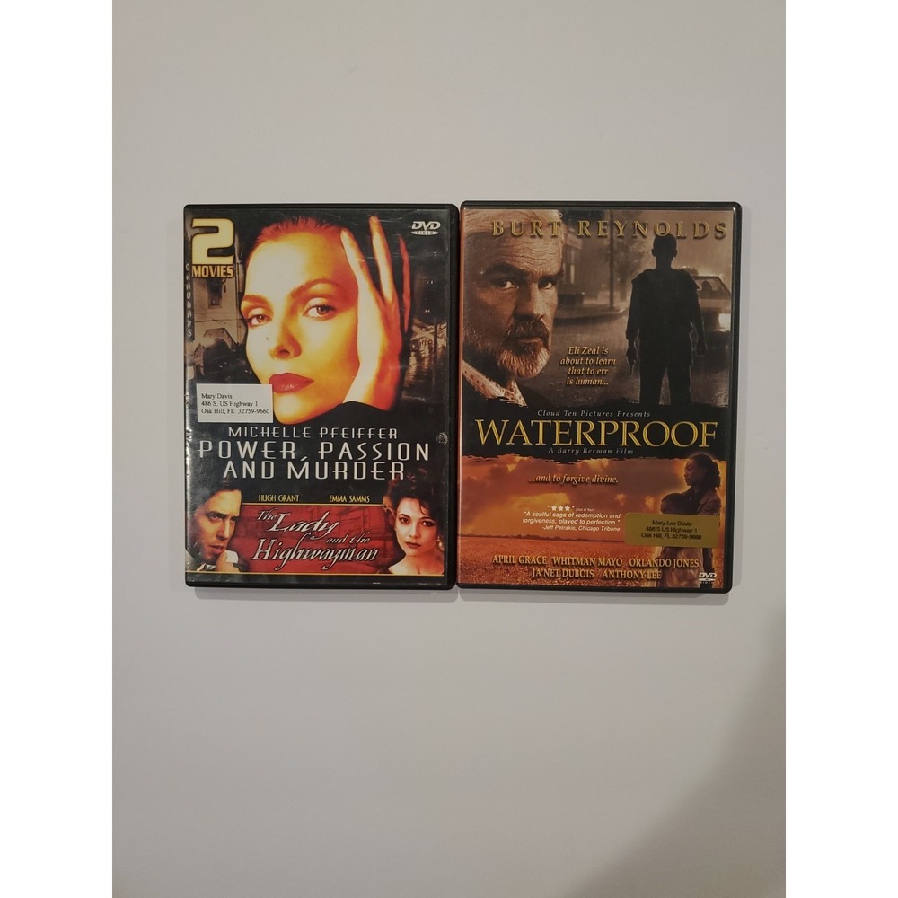 Drama Thriller DVD Lot Waterproof Burt Reynolds Power Passion Murder Hugh Grant